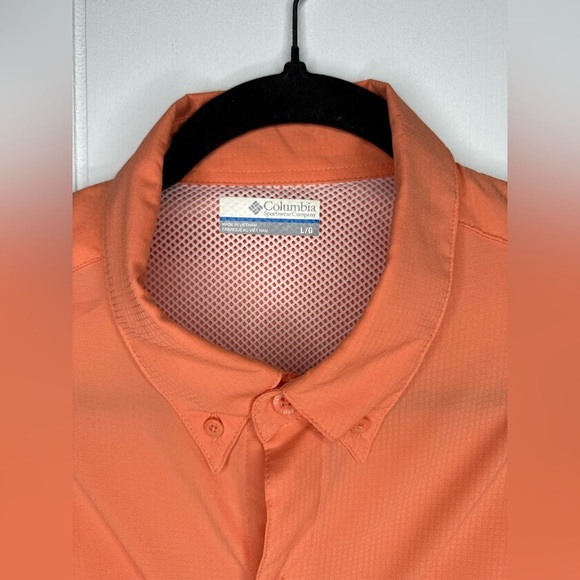 Columbia Men's Orange Shirt-Size Large - Picture 4 of 5